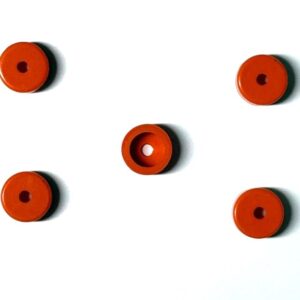 red color 5 mm and 10 mm trocar outer rubber caps for laparoscopic trocars and minimally invasive surgery