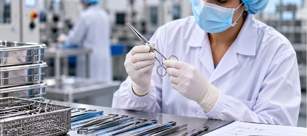 Quality inspection of surgical instruments at an Indian medical device manufacturing facility