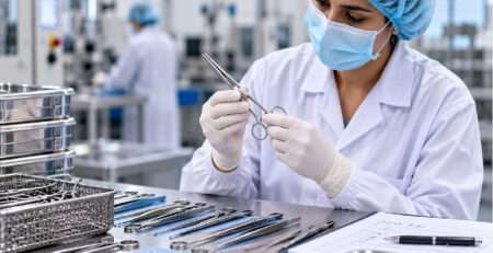 Quality inspection of surgical instruments at an Indian medical device manufacturing facility